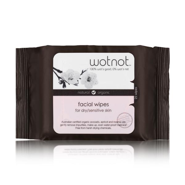 Wotnot Natural Face Wipes for Dry and Sensitive Skin 25pk