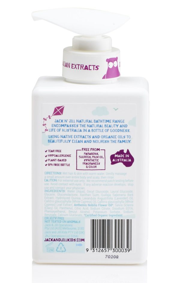 Jack N' Jill Serenity Shampoo and Body Wash, Natural Bath Time 300ML - Image 2