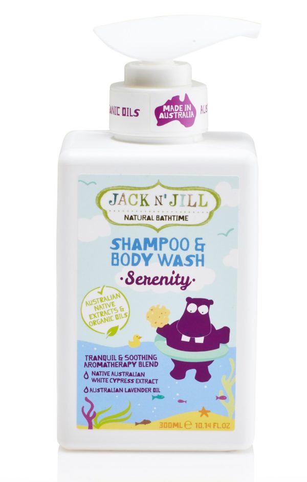 Jack N' Jill Serenity Shampoo and Body Wash, Natural Bath Time 300ML