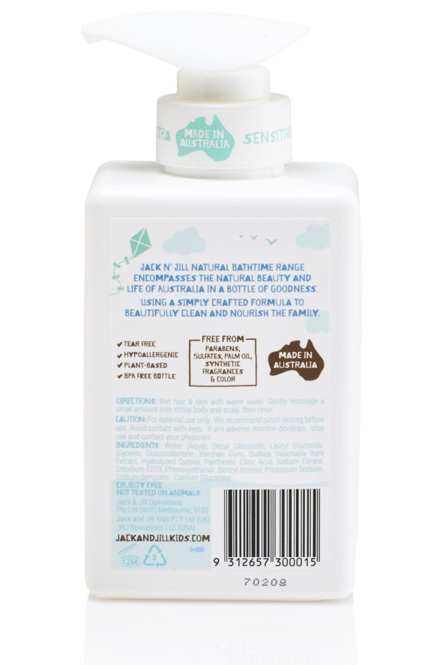 Jack N' Jill Simplicity Shampoo and Body Wash, Natural Bath Time 300ML - Image 2