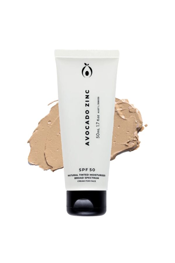 Avocado Zinc SPF 50 Natural Tinted Moisturiser 50ml