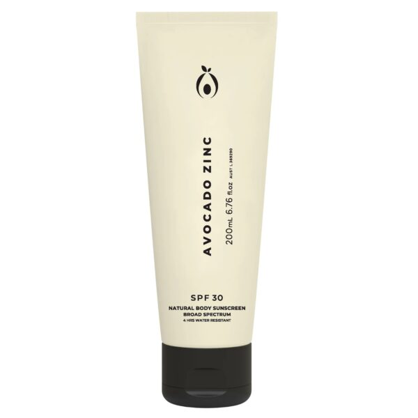 Avocado Zinc Natural Body Sunscreen 200ml